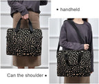 ALAZA Realistic Leopard Cheetah Print Animal Laptop Case Bag Sleeve Portable Crossbody Messenger Briefcase w/Strap Handle, 13 14 15.6 inch