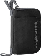 Eagle Creek Stash RFID Wallet – Slim Travel Wallet with RFID Blocking – Secure Passport, Cards & Cash – Lightweight, Water-Resistant Nylon – Zipper Closure – Unisex Design - Black