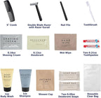 Trail maker (50 Pack) Bulk Hygiene Kits – 15-Piece Toiletry Set per Pack for Homeless Care, Travel, Emergency Shelters, TSA Friendly Essentials & Charity Donations