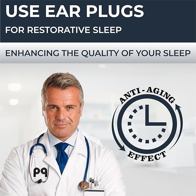 Peace&Quiet PQ Wax Ear Plugs for Sleeping, Swimming - 50 Noise Cancelling Silicone Gel Wax Earplugs, Ear Protection for Sleep and Swim, Soft Pillows with Sound Blocking Level 32Db, (50 Pillows)