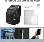 Swissdigital Design TSA Business Laptop Backpack For Men with Apple Find My,Travel Backpack With USB Charging Port,RFID Pockets Presents For Men Fits 15.6 Inch Computer | J16BT9508F-1