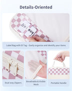 Narwey 6 Set/5 Set Compression Packing Cubes for Travel Kids Women Carry on, Packing Organizers Bag for Backpack Luggage Suitcase Duffle Bags