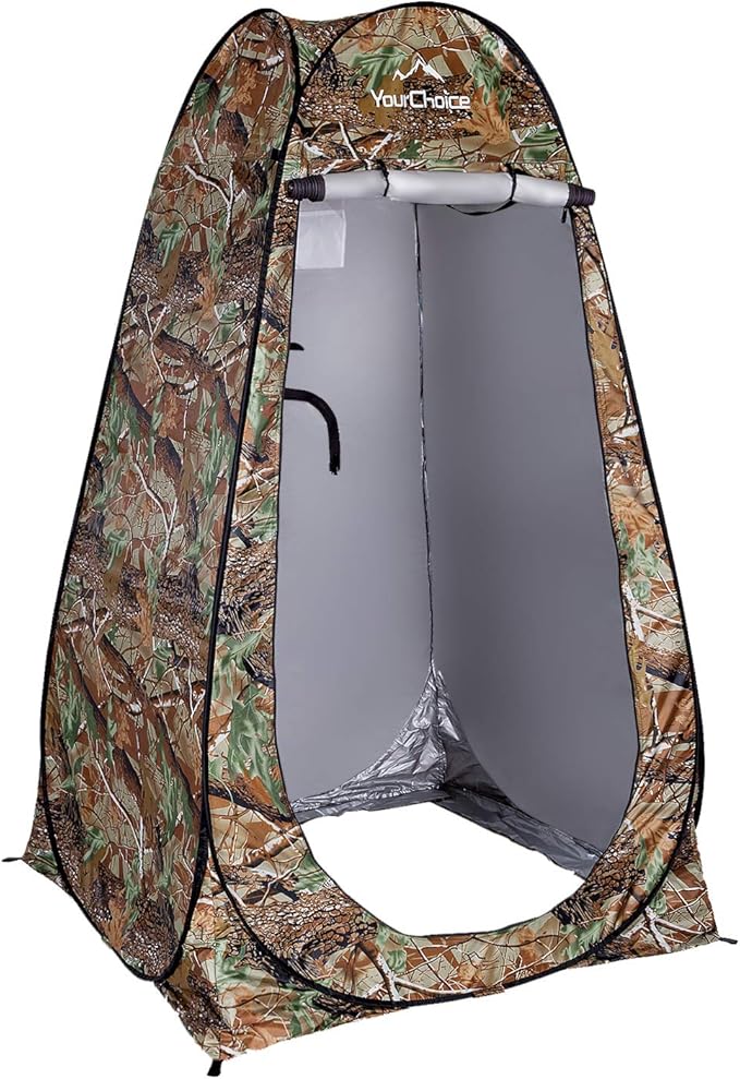Your Choice Pop Up Privacy Tent, 3.9x3.9x6.2FT Portable Shower Tent for Camping, Waterproof Outdoor Changing Room with Carry Bag for Beach Hiking RV Fishing | Portable, for Camping, Beach, Hiking, with Carry Bag, Quick Setup