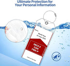 20 Pack Luggage Tags Travel Essentials & Cruise Essentials for NCL, Princess, Carnival, Royal Caribbean & Celebrity Cruise Ships by SEAVILIA