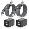 2Pack Fast iPhone Charger[Apple MFi Certified]10FT Dual Port USB Fast Charging Block iPhone 17 USB A-C Braided Cable Cords,Apple Charger Adapter for iPhone 17 Air/16e/17/16/15/15 Plus/Pro/Pro Max/iPad