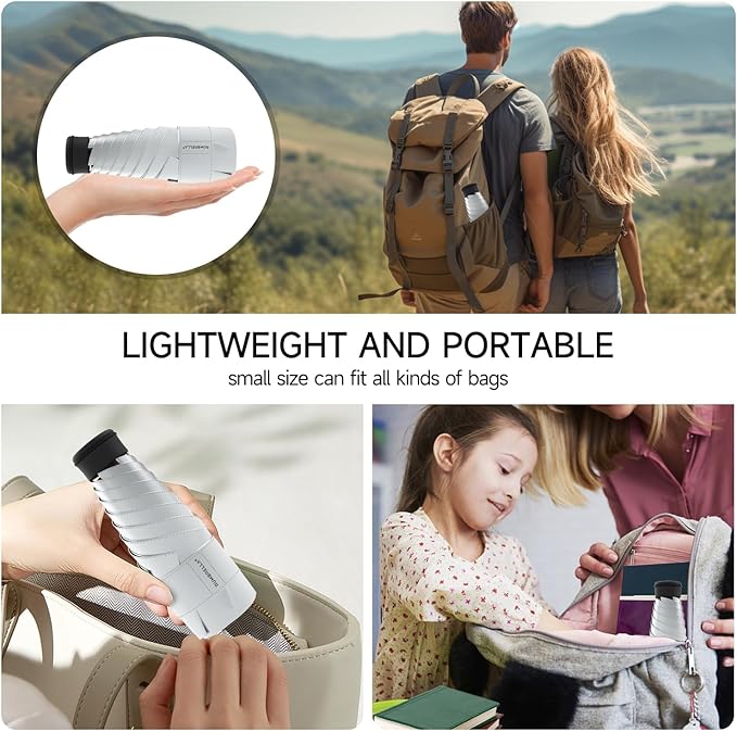 RUMBRELLA Mini Teflon Purse Umbrella With 99% UV Protection for Travel