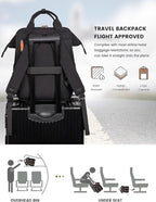 LOVEVOOK Laptop Backpack Women, Teacher Work Backpack with Laptop Compartment, Nurse Bags Computer Backpack Purse for Women Business Travel College Laptop Bag Daypack, 15.6 Inch, Upgraded