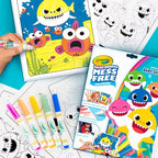 Crayola Baby Shark Color Wonder Pages, Mess Free Coloring for Toddlers, Coloring Activity, Travel Activities, Toddler Toys & Gifts, 3+