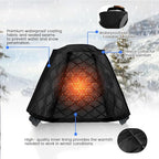 High Vis Safety Jackets, Reflective Work Jacket with Pockets for Men& Women, Construction Coats for Cold Weather, Waterproof Rain Jacket, Class 3, Black Standard, XXL