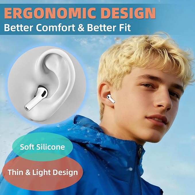 [5 Pairs] for AirPods Pro 3 Ear Tips Cover [Fit in Case], Soft Silicone AirPod Pro 3 Ear Cover Anti Slip Air Pod pro 3 Accessories Compatible with AirPods Pro 3rd Generation Earbuds 2025 (Black)