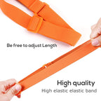 Luggage Straps Bag Bungees for Add a Bag Easy to Travel Suitcase Elastic Strap Belt (Black-R, M)