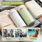 4 in 1 Travel Dispenser Bottle,Leak Proof Refillable Bottles Store Shampoo, Lotion and More,Transparent with Scale, Easy Squeeze Use, Lightweight & Portable Perfect for Travel,Gym,Camping (MIX-2Pcs)