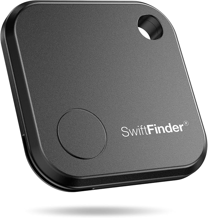 Keys and Phone Finder, Bluetooth Tracker Locator for Keys, Bags, Wallets and More, Up to 300 ft Range, Replaceable Battery, Water-Resistant, iOS and Android Compatible, 1 Pack