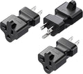 15 Amp to 20 Amp Nema 5-15P to 5-15R/5-20R Power Adapter (3 Pack)
