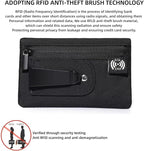 RFID Hidden Clip Stash Money Belt - Ultra Thin Anti-Theft Travel Pouch with Credit Card Slots for Women/Men, Perfect for International Travel, Daily Commute & Outdoor Activities (Deep Blue)