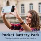 UPEB Small Portable Charger for iPhone 5000mAh 2 Packs with Built in Cable, MFi Certified Compact Power Bank Cordless External Battery Pack for All iPhone Series 14/13/12/11/XR/X/SE/8/7/6 Pro Max