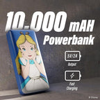 Disney Alice in Wonderland 10,000Mah Power Bank- Universally Compatible Portable Phone Charger Battery Pack w/USB Charging Port - Alice Gifts for Women, Men, Teens and Kids
