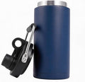 Kerilyn Insulated Half Gallon Jug with Handle, 64oz Stainless Steel, Large Double Vacuum Water Bottle for Hot & Cold Drinks, Wide Mouth, Sweat Proof, Great for Travel, Camping, Dark Blue