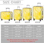 Reginary 8 Pieces Clear Luggage Cover PVC Waterproof Suitcase Cover Protector for Luggage Spinner Wheels Suitcase(18 Inches, 20 Inches, 24 Inches, 28 Inches)
