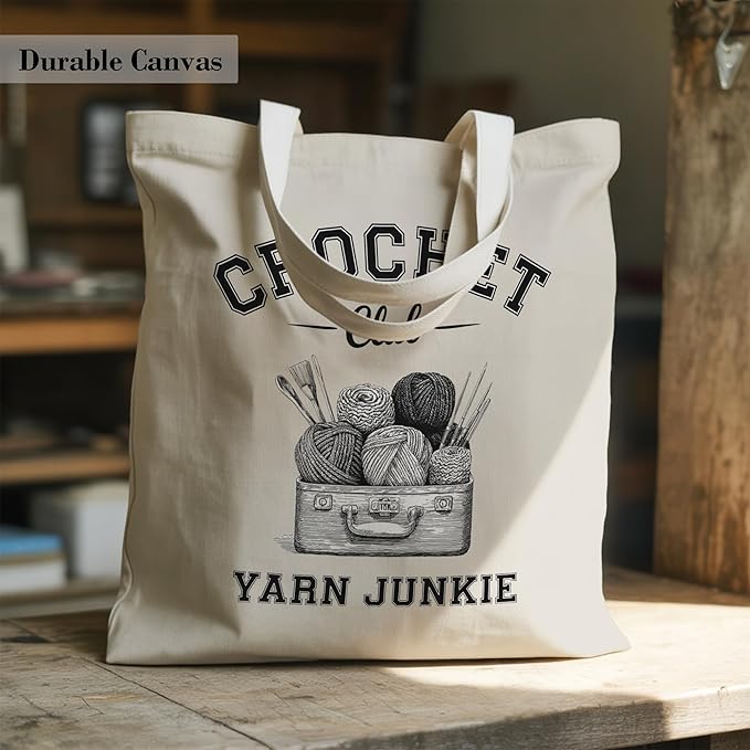 Aesthetic Canvas Tote Bag, Cute Reusable Bags for Women with Inner Pocket