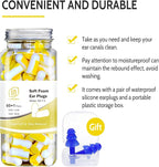 LYSIAN Foam Earplugs - 60 Pairs, 38dB Ear Plugs for Sleeping Noise Cancelling, Mowing, Shooting,Double Color Yellow/White