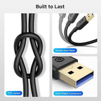 Cable Matters 5Gbps USB 3.0 Cable - 6ft, Male to Male USBA to USBA Cable, USB Cord, Black