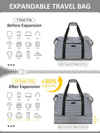 Expandable Travel Duffle Bags Weekender Overnight Bags for Women Men Hospital Bag for Women Labor Delivery with Toiletry Bag Waterproof