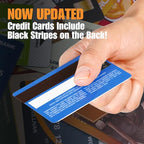 Fake Travel Decoy Wallet with 6 Realistic Fake Credit Cards - Pickpocket Safety