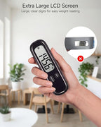 LUGGEX Luggage Weight Scale, Suitcase Scale, Luggage Scale Travel Digital, Travel Scale with Large LCD Display, Portable & Battery Included (Black, 2 Pack)