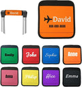 Personalized Luggage Handle Wrap with Embroidered Name Custom Soft Grip Handle Cover for Suitcase, Travel Bag Machine Washable Luggage Identifier for Airplane, Cruise, Road Trip (1 Piece)