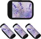 Qilmy Water Painting Wildflowers Luggage Handle Wrap 2Pack Luggage Identifiers Tag Comfort Handle Grips Cover for Stroller Suitcase Bag Airplane Travel Accessories797