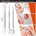 Toenail Clippers for Seniors Thick Toenails, Toe Nail Clippers Adult Thick Nails Long Handle, Professional Heavy Duty Nail Clippers 6Pcs Black