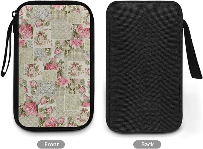 Roses Travel Cord Organizers Case Electronic Organizer Travel Cases Storage Bag Travel Cable Organizer Bag Pouch Electronic Accessories Carry Case for Cable Cord