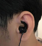 Earbuds Replacement Tips Soft Silicone Earbud Locks Sport Grips Earphones Stabilizer Fins Wings Tips for in-Ear and Ear Canal Earbuds (2Black-M)