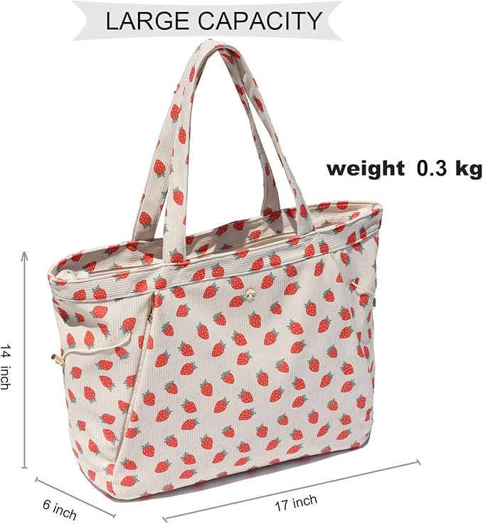 ESVAN Corduroy Yoga Tote Bag Gifts for Women Drawstring Yoga Mat Bag for Office Workout Travel Carryall Pilates Gym