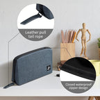 simtoper Electronic Organizer Travel Case – Waterproof Cable Bag for Cord, Charger, Hard Disk, Power Bank – Small Tech Storage for Travel, Backpack, Business Trip, Airplane
