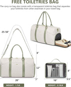 Women Weekender Travel Duffle Bag: Travel Duffel Overnight Bags with Shoe Compartment Large Carry on Tote with Toiletry Bag Weekend Traveling Yoga Gym Hospital Bag for Women with Wet Pocket