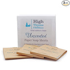 Travel Soap Sheets (150 Count, 3 Pack) – Portable Paper Soap for Travel, Camping, Hiking & Emergency Kits – Pocket Size Hand Soap Sheets, TSA Approved, Unscented