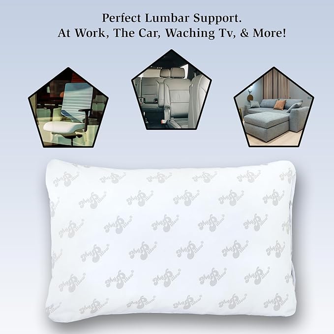 MyPillow Go Anywhere, Multi Use, Travel Pillow 12" x 18"