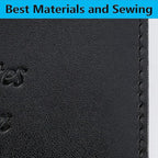 Passport Holder Cover Wallet RFID Blocking Leather Card Case Travel Accessories for Women Men (Black)
