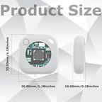 New Smart GPS Tracker [Apple MFi Certified] (iOS Only) | AppleTag Alternative | Replaceable Battery | for Keys, Bags, Luggage & More | Ultra Slim, Lightweight Design