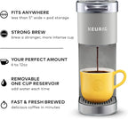 Keurig K-Mini Plus Single Serve K-Cup Pod Coffee Maker, with 6 to 12oz Brew Size, Stores up to 9 K-Cup Pods, Travel Mug Friendly, Studio Gray