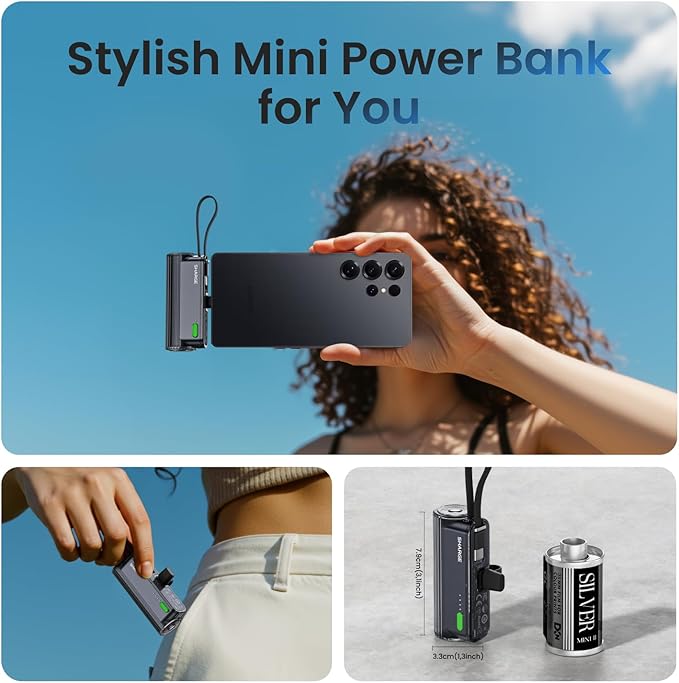 Sharge Flow Mini 2 Power Bank& 65W Retractable Charger Bundle