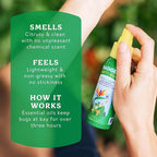 Badger Bug Spray Travel Size, Family Friendly All Natural Mosquito Repellent w/Organic Essential Oils, Smells Great, 3 Hours Effective, Deet-Free, Vegan, Travel Insect Repellent, 2.7 fl oz