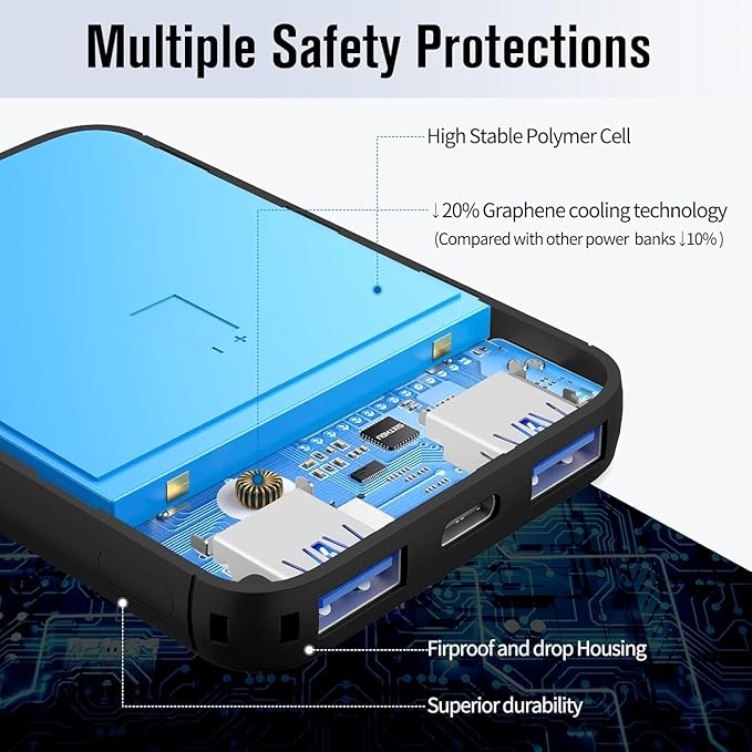 S22 Portable Charger, Mini Colorful Power Bank, PowerNano, 5000mAh External Battery Pack Compatible with iPhone 15/14/13/12/11/X All Series and Android Phone,Apricot