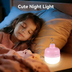 VAVOFO 20W LED Camping Lantern Rechargeable, 1200LM Camping Light, 3000mAh Portable Tent Light , IP65 Waterproof Flashlight Lanterns for Emergencies ,Power Outages,Hiking (Pink)