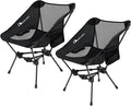 MOON LENCE 2 Pack Portable Camping Chairs Backpacking Chair - The 4th Generation Ultralight Folding Chair - Compact, Lightweight Foldable Chairs for Hiking Mountaineering, Beach