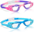 Aegend Swim Goggles for Kids Youth 3-14 Anti-Fog Anti-UV Comfort Fit Goggles for Swimming