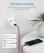 etguuds Long USB Type C Cable 15ft, USB A 2.0 to USB C Cable Fast Charge Nylon Braided Charger Cord Compatible with Samsung Galaxy Note, LG, Moto, Google, Switch, Camera and Other USB C Device