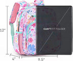 mibasies Toddler Backpack for Girls 2-4: Preschool Kindergarten Backpack - Cute Kids Backpacks for Girls - Flower Pink Turquoise